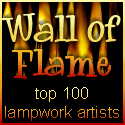 Wall of Flame Top 100 Lampwork Artists
